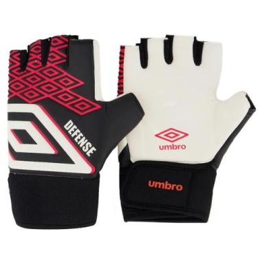 Imagem de Luva De Goleiro Umbro Defense - Preto e Rosa, 10