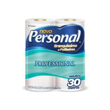 Imagem de Papel Higiênico Personal Folha Simples Pacote com 4 Rolos