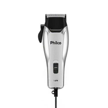 Imagem de Cortador de Cabelos PCR04 18W Cromado e Preto Philco com Kit de Acessó