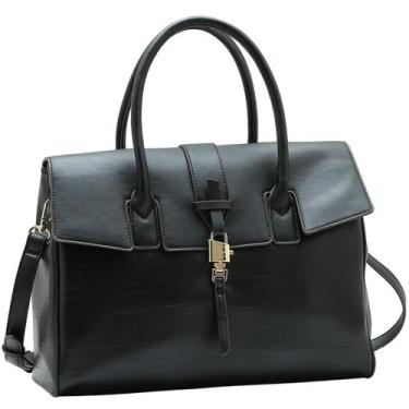 Imagem de Bolsa Chenson Executiva Elegante Pasta Feminina 3485638 Cor:Preto, Pre