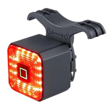 Imagem de Bicicleta Leve Inteligente Bicicleta Leve com Luz Taillight Traseira Acessórios de Bicicleta Liga/Desliga Auto Lâmpada de Freio recarregável USB Lanterna de Segurança LED