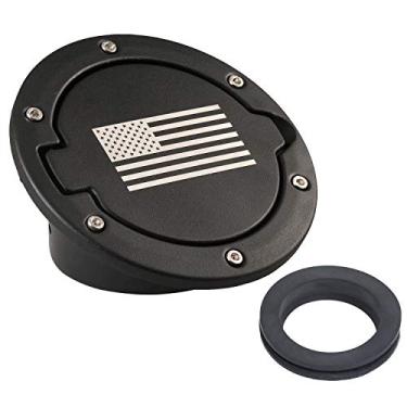 Imagem de Capa de tanque de combustível Hooke Road para Jeep Wrangler JK Sahara Rubicon Sport 2/4 portas (bandeira dos EUA)