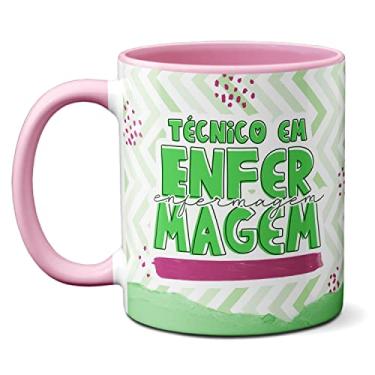 Imagem de Caneca Técnico Enfermagem Para Essa Paixão Não Tem Cura (Rosa)