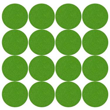 Imagem de Tapete de mesa de feltro redondo, absorvente de água, isolamento térmico, tapete de mesa, tapete de planta, para materiais de jardim, casa, verde, 12 x 12 cm, Green 12 * 12, 12X0.3cm