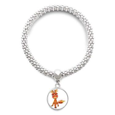 Imagem de DIYthinker China França Torre Eiffel Leão Prata Pulseira Pingente Joias Corrente Ajustável