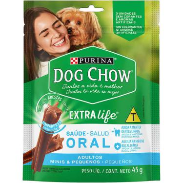 Imagem de Petisco Purina Dog Chow Dog Chow para Cães Adultos Porte Mini e Pequeno Sabor Frango - 3 Unidades