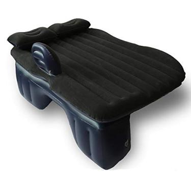 Imagem de OGLAND Colchão de cama de viagem com enchimento de ar para carro para suporte universal de assento traseiro de carro almofada de acampamento ao ar livre