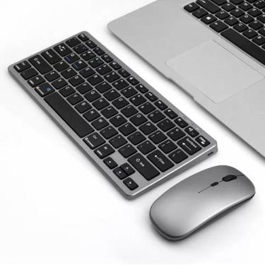 Imagem de Teclado Ultra Slim sem fio ABNT2 Wireless-Bluetooth xtrad e Mouse sem 