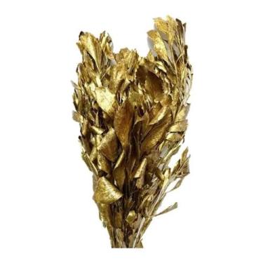 Imagem de Buque Folhagem Carne De Vaca Dourado Decoração Desidratado - FLORA FUL