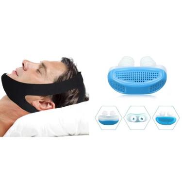 Imagem de 1 Dilatador Nasal Anti-ronco+1 Faixa Bandagem Mandibular - Lullu Perso