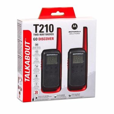 Imagem de Walkie Talkie Talkie Motorola T210 32KM 22CANAIS Red/Blac