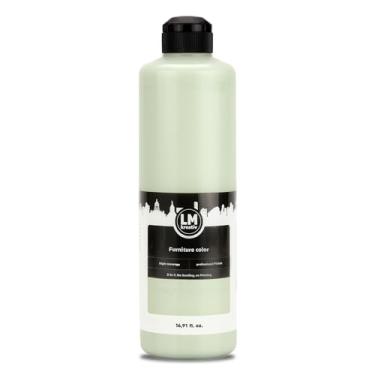 Imagem de Tinta para móveis LM 750 ml – Verde pálido – | Tinta para móveis internos e externos de alta cobertura | Sem necessidade de lixamento | Baixo odor | Uso de armário de cozinha e móveis de madeira