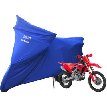 Imagem de Capa De Tecido Helanca Lycra Para Moto Honda CRF 250RX - Mz, Azul