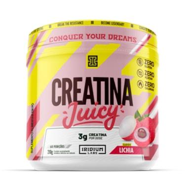 Imagem de Iridum Labs Creatina Juicy 210g Monohidratada - Lichia - Energia Resistência Força - 60 Doses