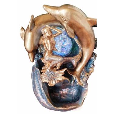 Imagem de Fonte De Água Cascata Decorativa Bivolt Sereia Wicca Golfinho - Althea