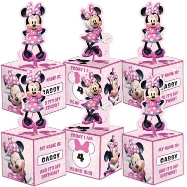 Imagem de amscan Minnie Mouse Party Table Centerpiece- 8" | Pink | Pack of 6
