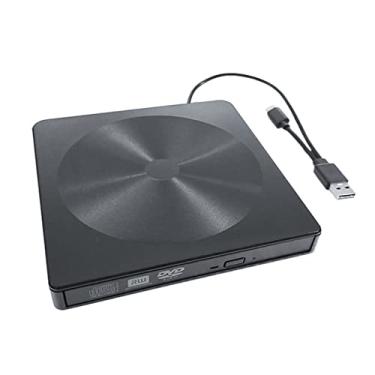 Imagem de Leitor de DVD Portátil Ultra Fino CD DVD ROM Gravador DVD ROM Portatil Leitor DVD Externo CD DVD Drive USB 3.0 USB Tipo C Mini Dv Player
