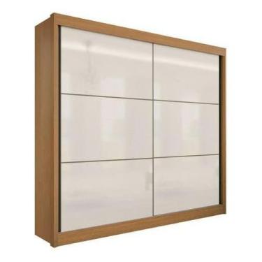 Imagem de Guarda Roupa Casal Cancun 2pt Cinamomo Off Mdf Móveis D'doro - D'Doro 