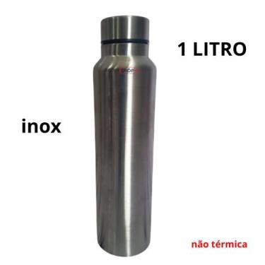 Imagem de Garrafa de Inox 1 Litro Resistente a Vácuo - Squeeze para Academia, Es