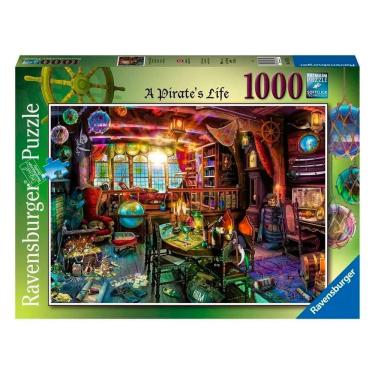 Imagem de Puzzle 1000 Peças Vida de Pirata - Importado - Ravensburger