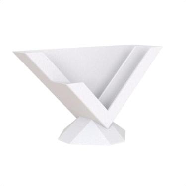 Imagem de Expositor Porta Cartão de Visita Suporte para Cartao Panfleto Coração(Branco)