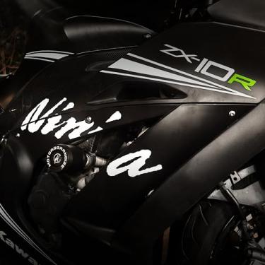 Imagem de Motoaggrandize Protetor de colisão deslizante de quadro para Kawasaki Zx-10R | Cor: Preto