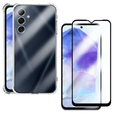 Imagem de Kit Capa Case Capinha e Película 3D Vidro Para Galaxy A55