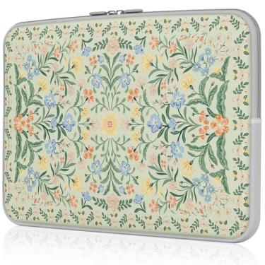 Imagem de iLeadon Capa para laptop de 13 polegadas compatível com MacBook Air/Pro, capa para notebook de 13-13.3 14 polegadas (verde vinde)