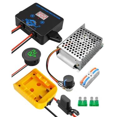 Imagem de WUMZIJ Kit Conversor E Adaptador De Bateria Power Wheel Compatível Com Dewalt 18 V 20 V, Atualização Faça Você Mesmo, Carrinho Passeio Para Crianças Protetor Baixa Tensão, Controlador Velocidade, Fu