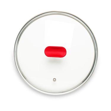 Imagem de Tampa de Vidro Ichef Polishop - Shark Series - 24Cm - Vermelha, Vermel