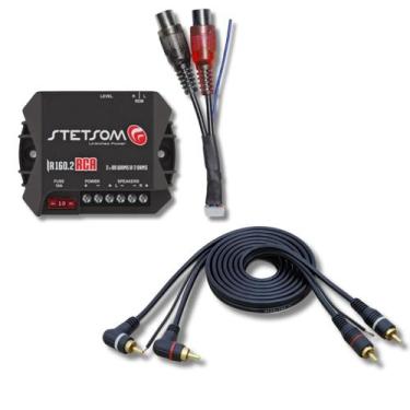 Imagem de Kit Amplificador Stetsom Ir160.2 + Cabo Rca Kx3 1,5 Metros