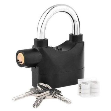 Imagem de Cadeado Com Alarme Sirene Anti Furto 110Db