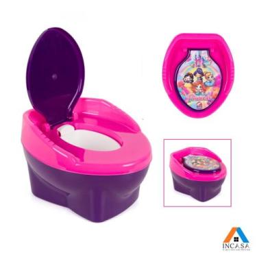 Imagem de Troninho Penico Desfralde Assento Redutor De Vaso Infantil - LUGO, Ros