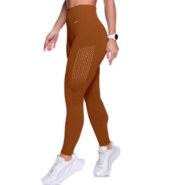 Imagem de Calça Legging Selene Fitness Poliamida Academia Sem Costura Esportiva 