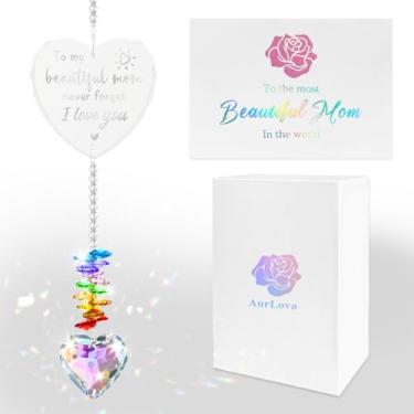 Imagem de Presentes para mães, presentes de cristal para o dia das mães da filha e filho, enfeite de janela sentimental para pendurar, um presente de aniversário significativo