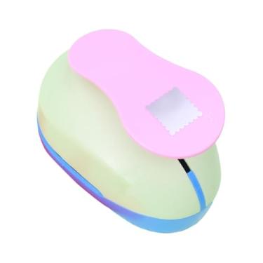 Imagem de Colaxi Furador de papel para artesanato, furador de papel leve, multifuncional, portátil para fazer cartões fotográficos DIY, fácil de pressionar, Rosa, 16.2 Cm X 10.2 Cm X