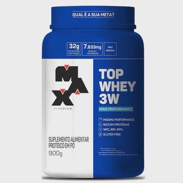 Imagem de Top Whey 3W Mais Performance 900g Max Titanium Fresh Lemon