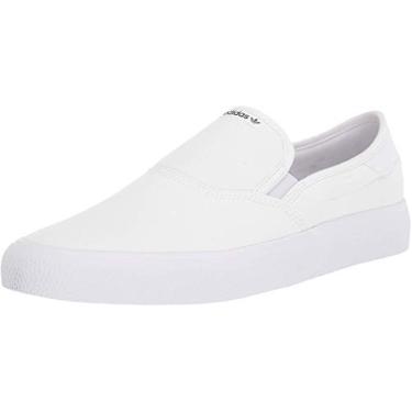 Imagem de adidas Originals Tênis masculino 3MC Slip, Branco/Preto, 33 BR
