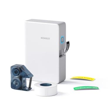 Imagem de NIIMBOT Máquina de etiquetas N1 com fita, impressora de etiquetas Bluetooth portátil, suporta impressão colorida, mini etiquetadora de adesivos recarregável para escritório em casa, pequenas empresas