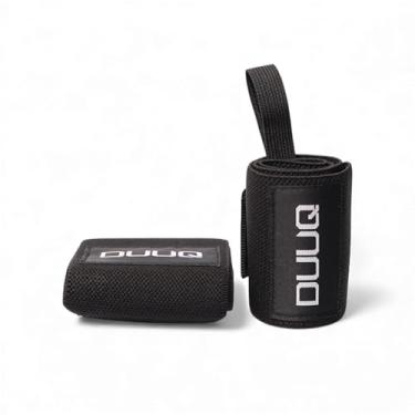 Imagem de Munhequeira Elástica Duuq Crossfit Academia Lpo Treino (Preto)