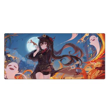 Imagem de Mouse pad para jogos Anime Genshins Impacts Hutao 80x30cm