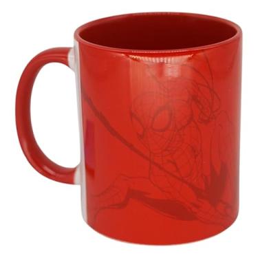 Imagem de Zonacriativa - Caneca Pop Spider Man Sky Marvel 350ml | Porcelana, estampa de qualidade e ideal para o café dos heróis