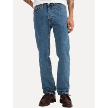 Imagem de Calça Levis Jeans Masculina 505 Regular Stretch Azul Médio-Masculino