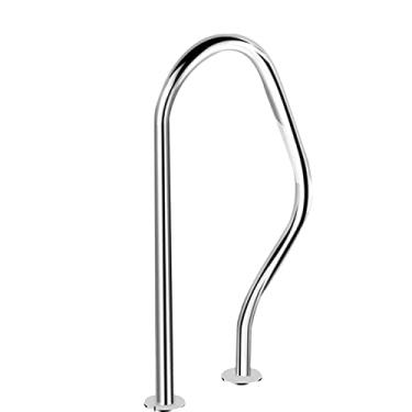 Imagem de KIDYBO Corrimão de piscina e acessórios de montagem completos Corrimão de piscina com placa de base Corrimão de segurança de piscina Corrimão de entrada de piscina, 1 peça