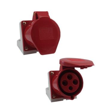 Imagem de Tomada 124 Vermelho 3P+T 380V 32A - Sibratec