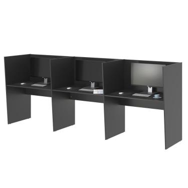 Imagem de Mesa Call Center 3 Lugares Estação De Trabalho Escritório