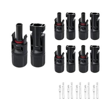 Imagem de Conectores De Painel Solar À Prova d'Água 5 Pares Com Chave Para Cabo 