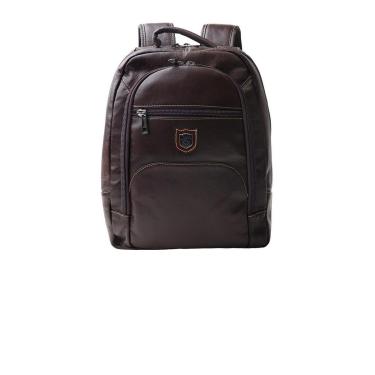 Imagem de Mochila Masculina Couribi Porta Notebook Couro Cafe-Masculino