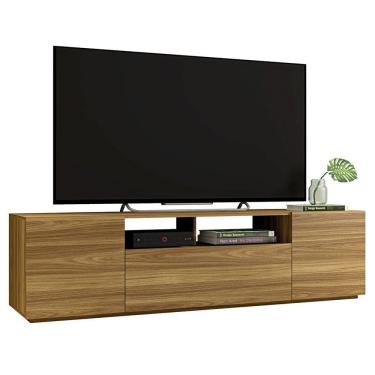 Imagem de Bancada Rack Para TV até 75 Polegadas Madeira 180 Cm Caemmun