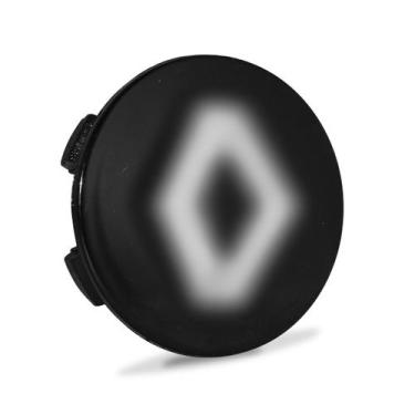 Imagem de Calota Meio Roda Renault Sandero Logan Clio Preta 55mm - Não informado